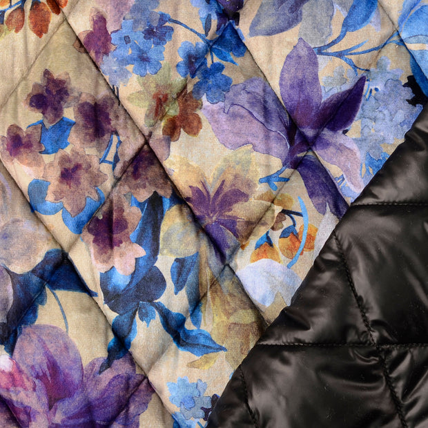  tissu Cobalt imprimé numérique 