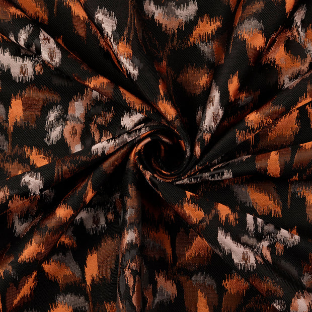 Jacquard fabrik orange 