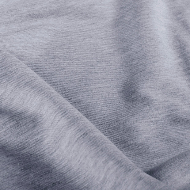 French Terry fabric Melange Light Grey