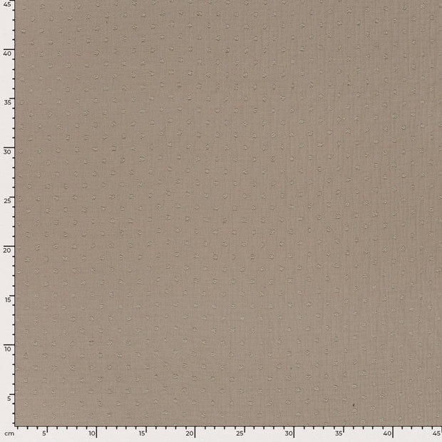 Muslin fabric Dots Beige