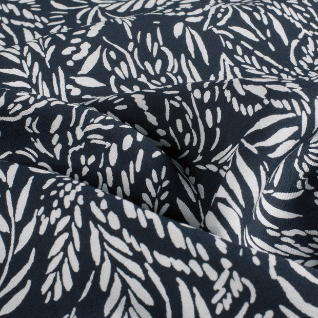 Viscose Nylon Crepe fabrik Blatter Marine