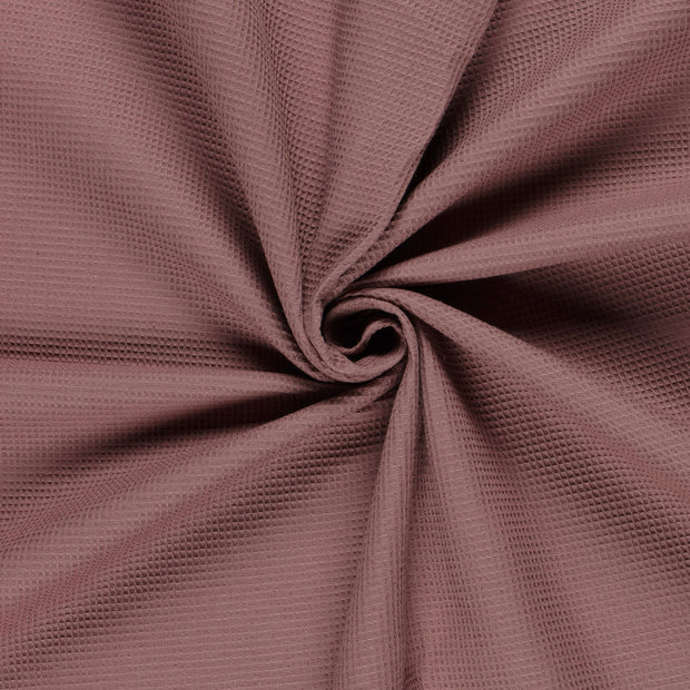 Waffle piqué fabric Old Pink 
