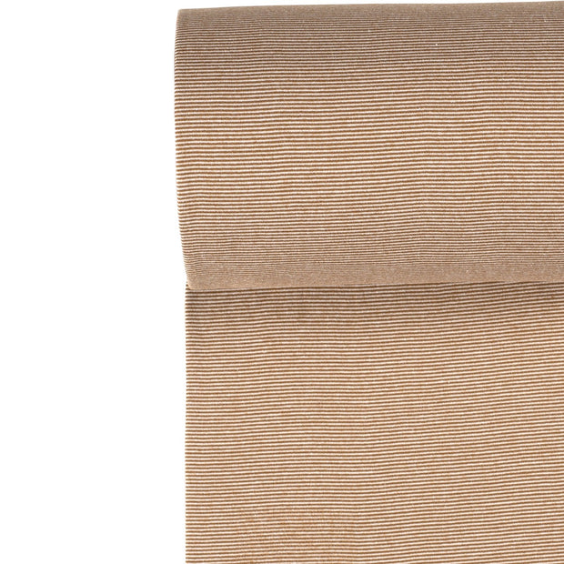 Cuff Material Yarn Dyed fabric Stripes Caramel