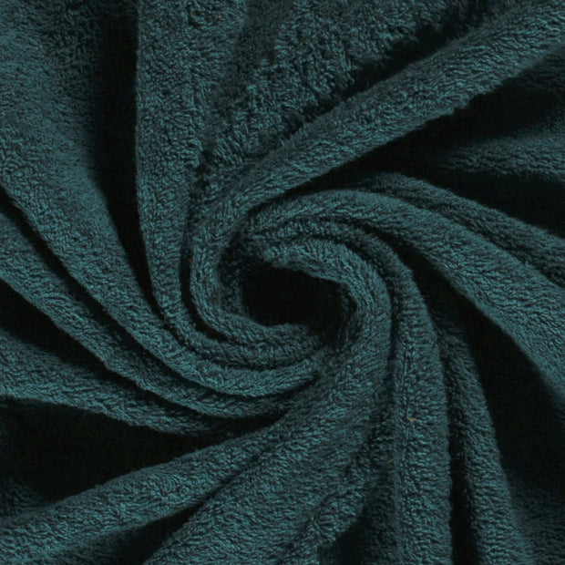 Frotté tissu Bleu Canard mat 