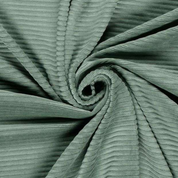 Nicky Velours Rib tissu Menthe mat 