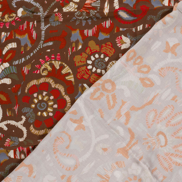 Viscose Satin tissu Abstrait imprimé 