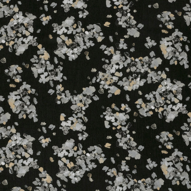 Borken Crepe tissu Noir mat 