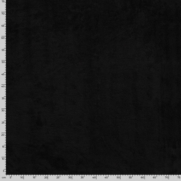 Bamboo Fleece fabric Unicolour Black
