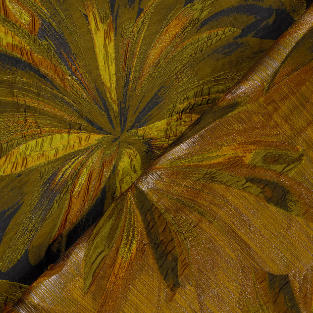 Jacquard fabrik Blumen Lurex 