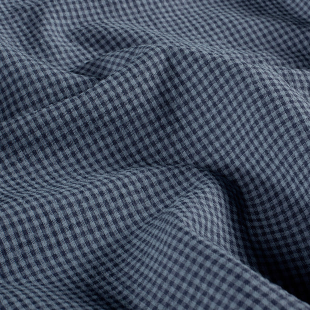 Popeline de Coton tissu Unicolore Bleu Marine