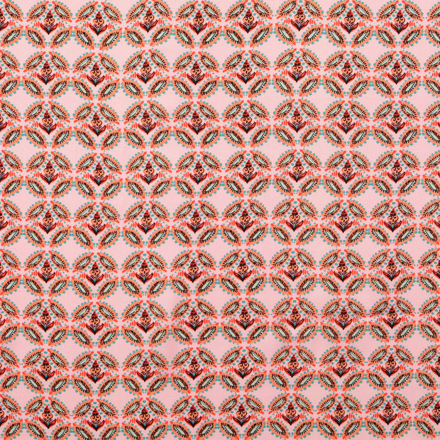 Viscose Twill fabrik Geometrische Helles Pink