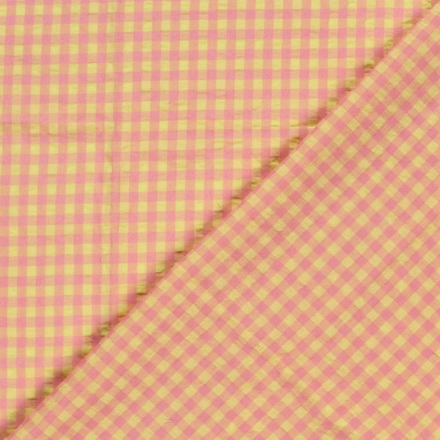 Cotton Poplin fabric Unicolour Seersucker 