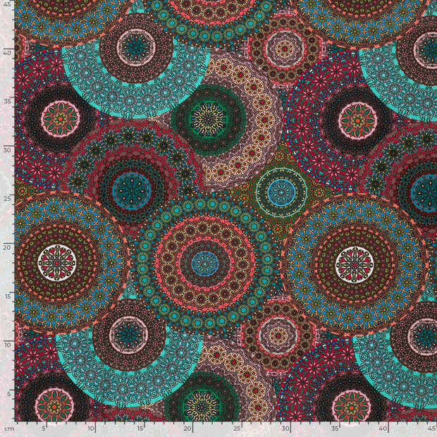 Panama fabrik Mandalas Mehrfarbig