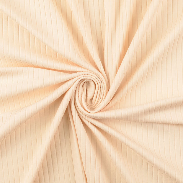 Rib Jersey fabrik Ivory weich 