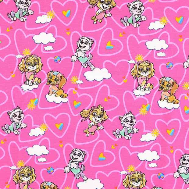 Baumwolle Jersey fabrik Paw Patrol Rosa