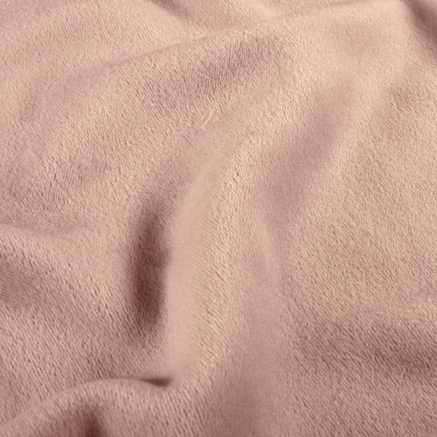 Velours tissu Unicolore Vieux rose