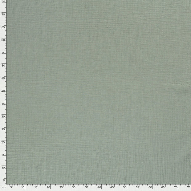 Muslin Triple Layer fabric Unicolour Dark Mint