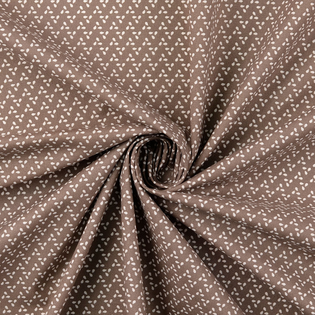 cretonne tissu marron 