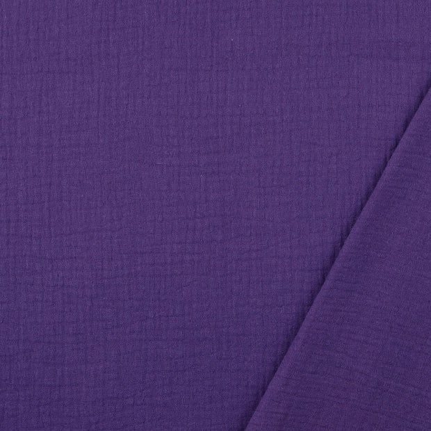 Musselin fabrik Aubergine 