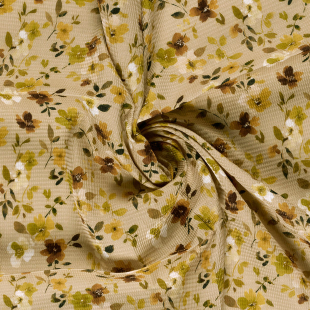Waffle piqué fabric Oker 