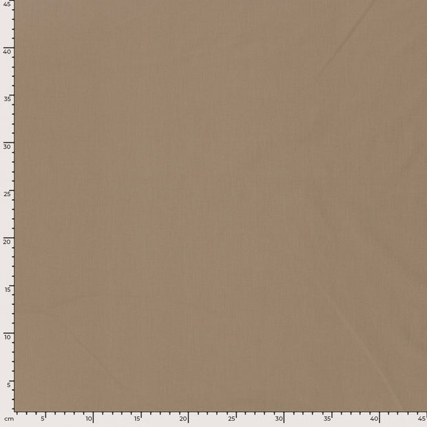 Cotton Poplin GOTS organic fabric Unicolour Taupe Grey