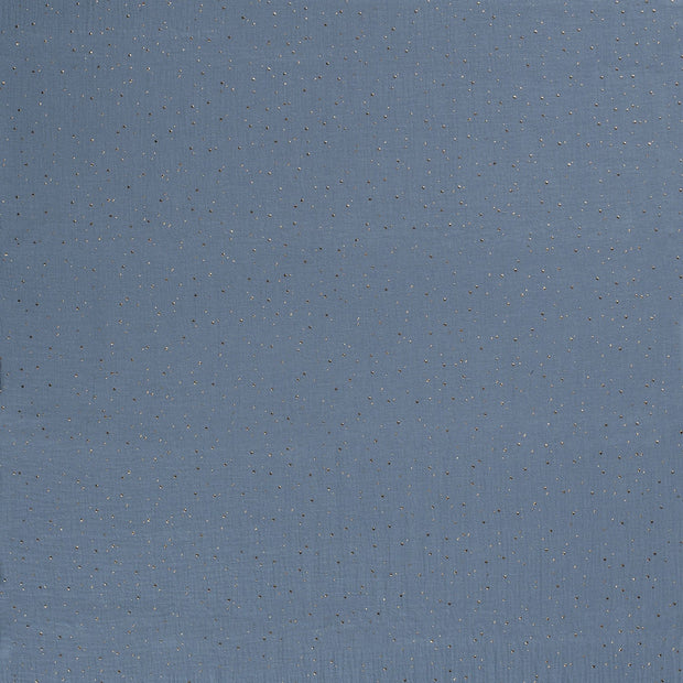 Muslin fabric Indigo matte 