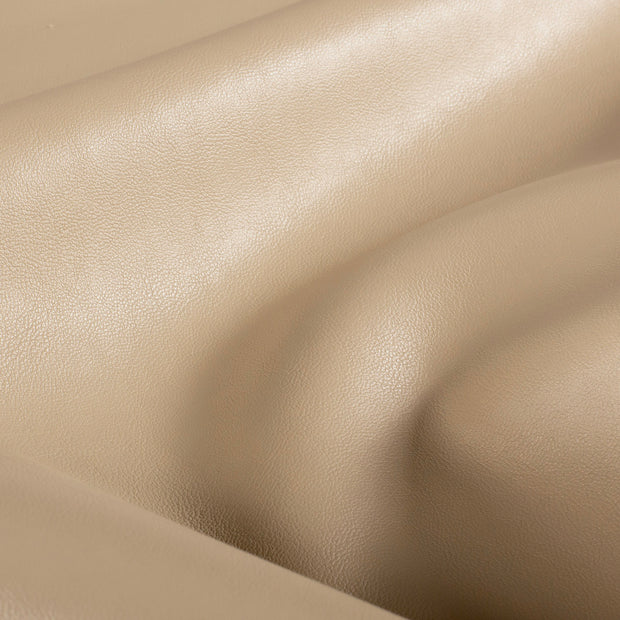 Imitation cuir tissu Unicolore Beige