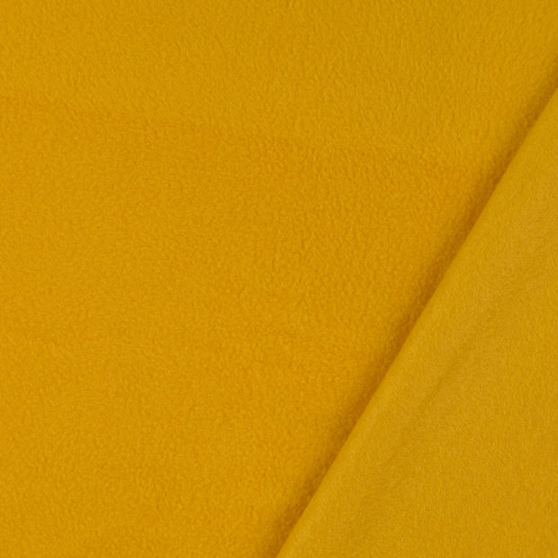 Polar Fleece fabrik Ocker gebürstet 