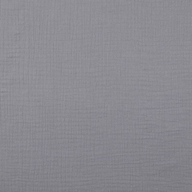 double gaze tissu Unicolore Gris