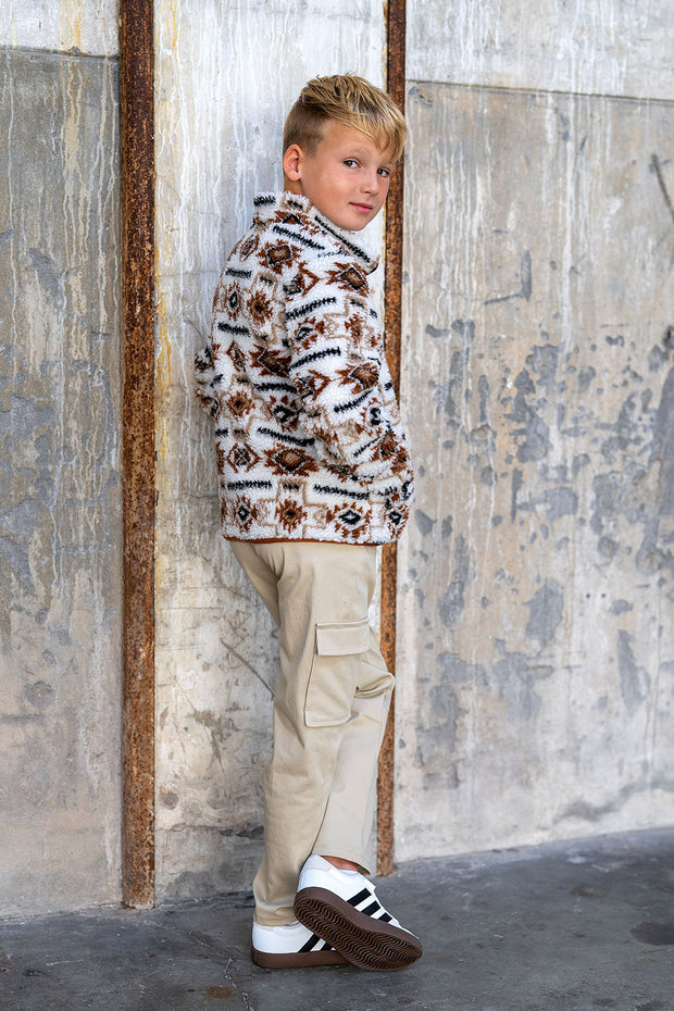 Twill Stretch fabrik Uni Beige