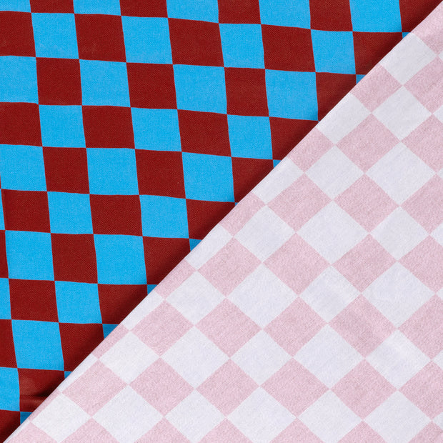Panama tissu Carreaux imprimé numérique 