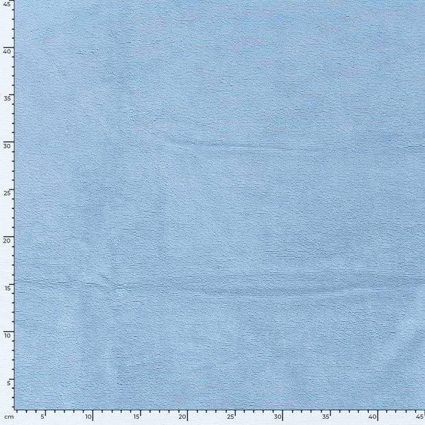 Bamboo Fleece fabric Unicolour Baby Blue