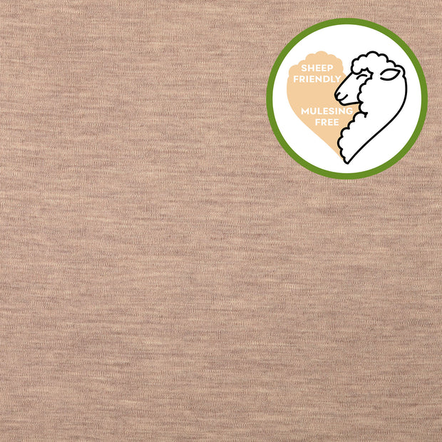 Walkloden fabrik Uni Beige