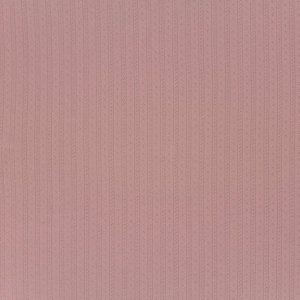 Pointelle tissu Mauve clair doux 