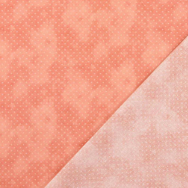Popeline de coton tissu vieux rose 