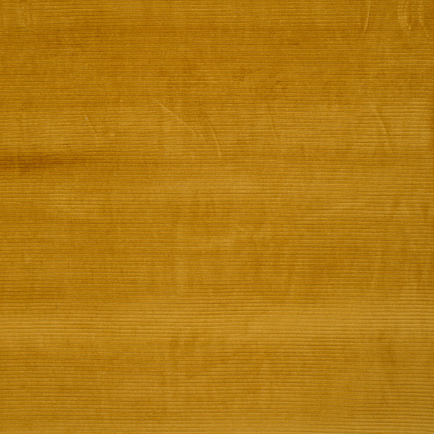 Nicky Velours Rib tissu Unicolore Ocre