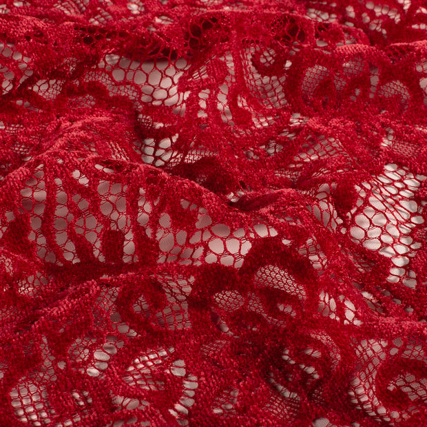 Chenille tissu Unicolore Rouge Bordeaux