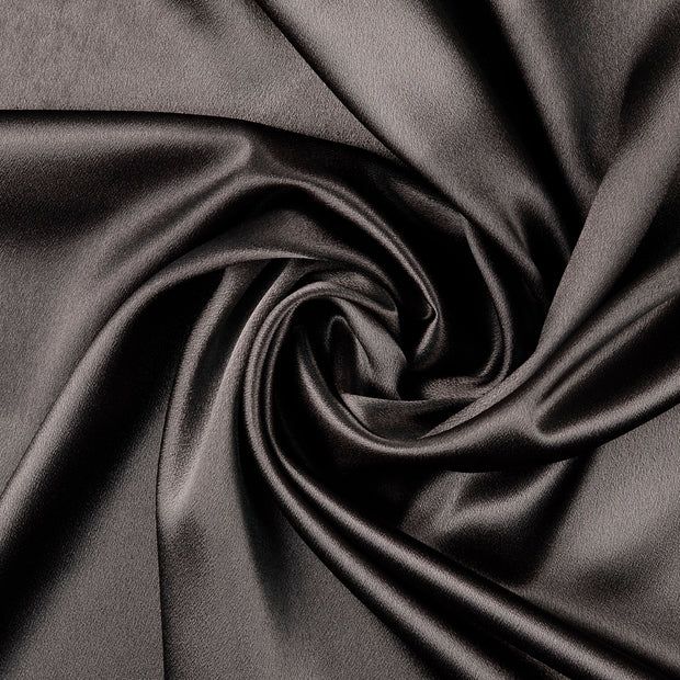 Satin Velvet fabrik Dunkelgrau 