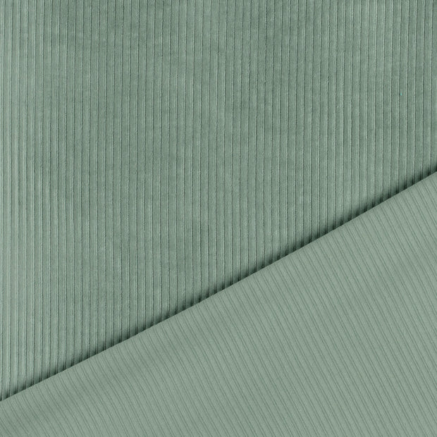 Nicky Velours Rib tissu Menthe 