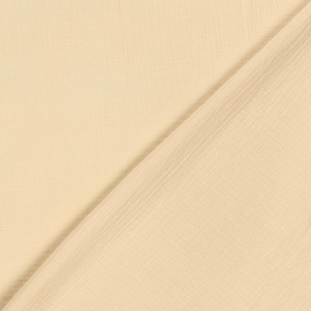 Muslin GOTS organic fabric Unicolour 