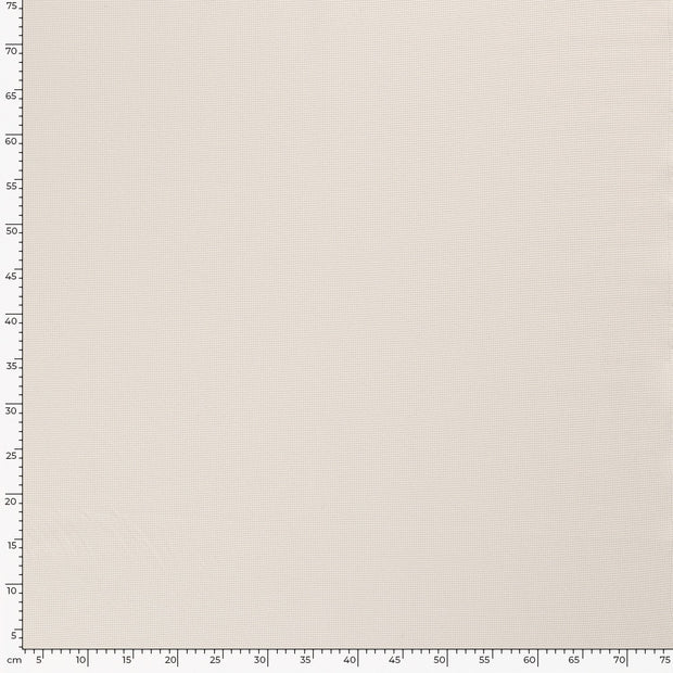 Knitted Waffle fabric Unicolour Off White