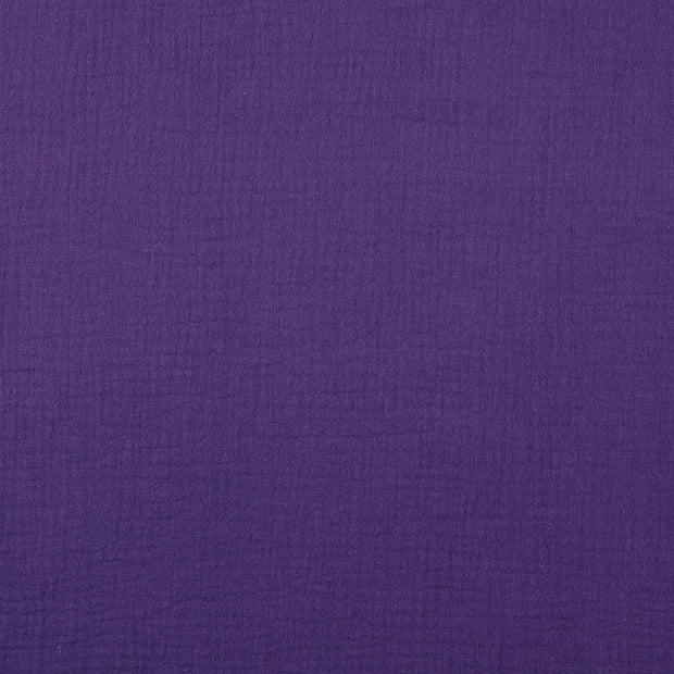 Musselin fabrik Uni Aubergine
