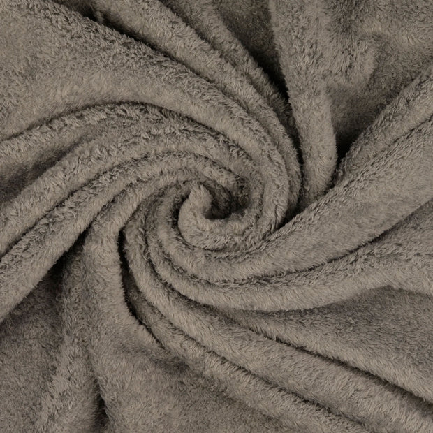 Polaire Doudou tissu Gris taupe 