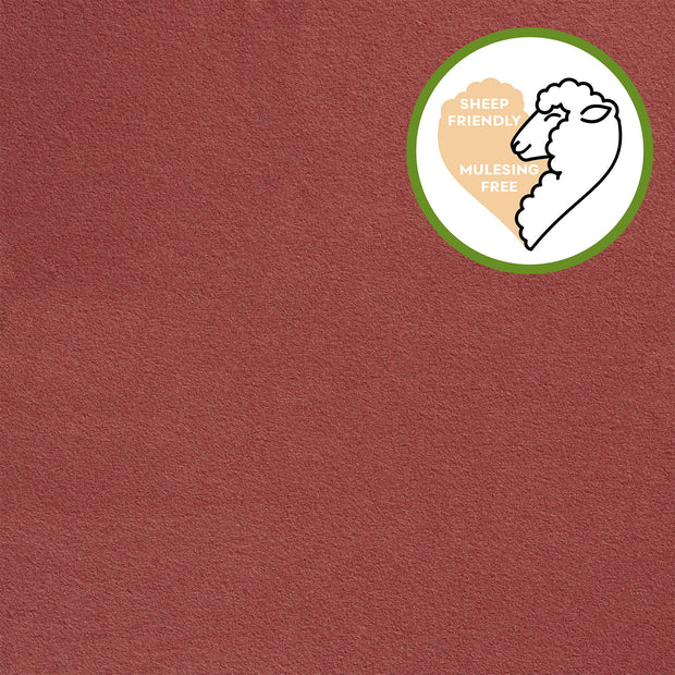 Chiffon en laine tissu Unicolore Bois Rouge