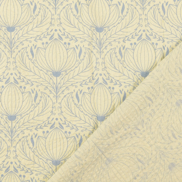 Seersucker tissu Bleu clair 