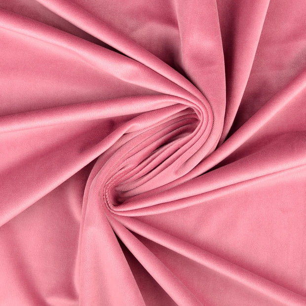 velours tissu Rose 
