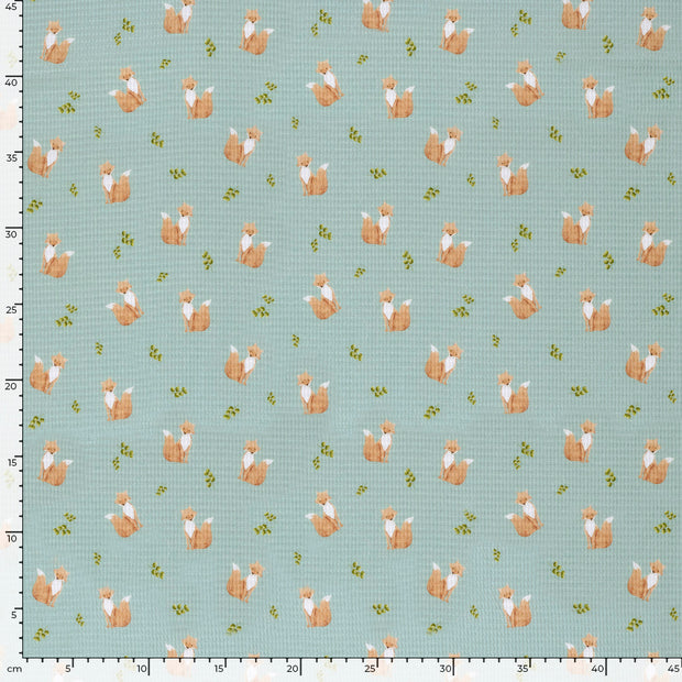 Waffle piqué fabric Mint