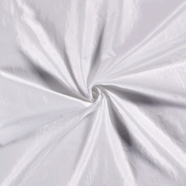 Taffetas tissu Blanc optique froissé 