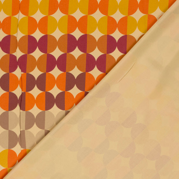 Viscose Satin fabrik Geometrisch digital bedruckt 