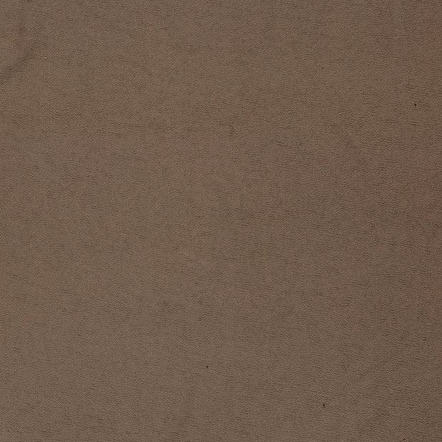 Terry Crêpe tissu Marron taupe texturé 